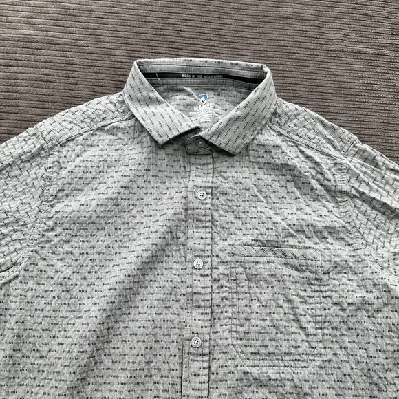 Kuhl Provok Shirt Men Small Gray Cotton Short Sleeve Outdoors Hiking Fishing. - Picture 8 of 11